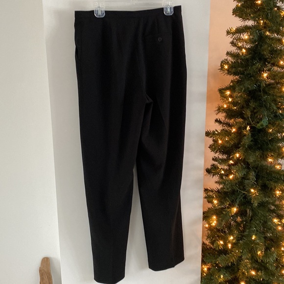 JONES NEW YORK COLLECTION black crepe lined dress pants size 10 - Picture 2 of 3